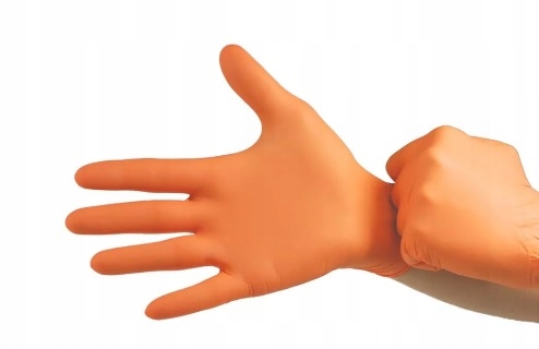 NITRILE rukavice oranžové ABENA S 100 ks.