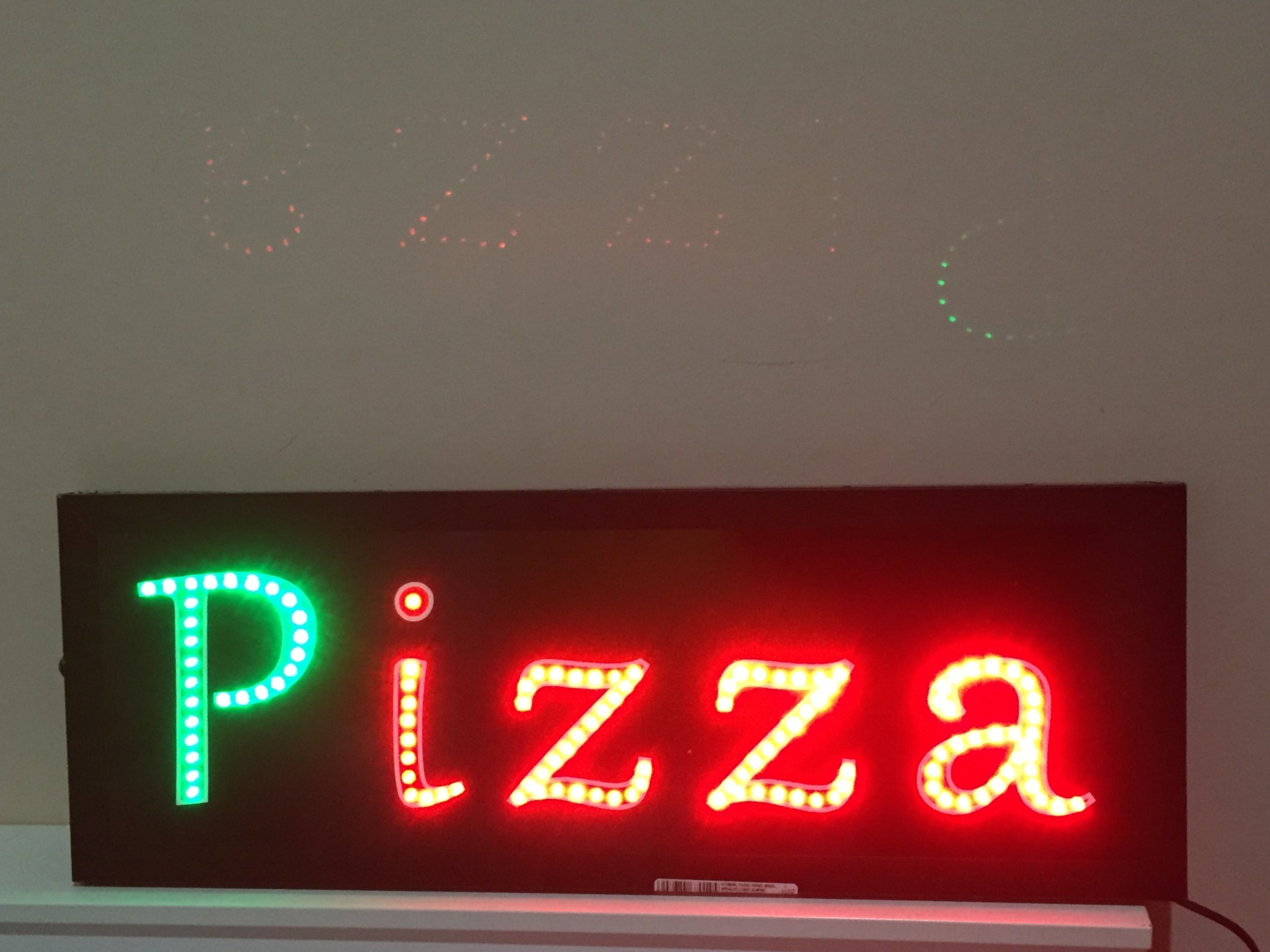 Reklamná tabuľa PIZZA 71x25 cm mimo producenta
