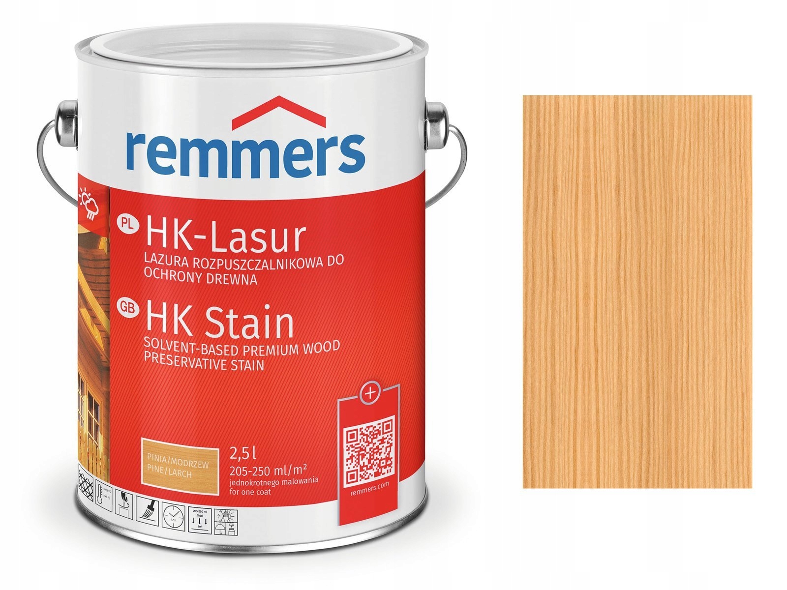 Remmers HK-Lasur impregnácia dreva 5 L HEMLOK