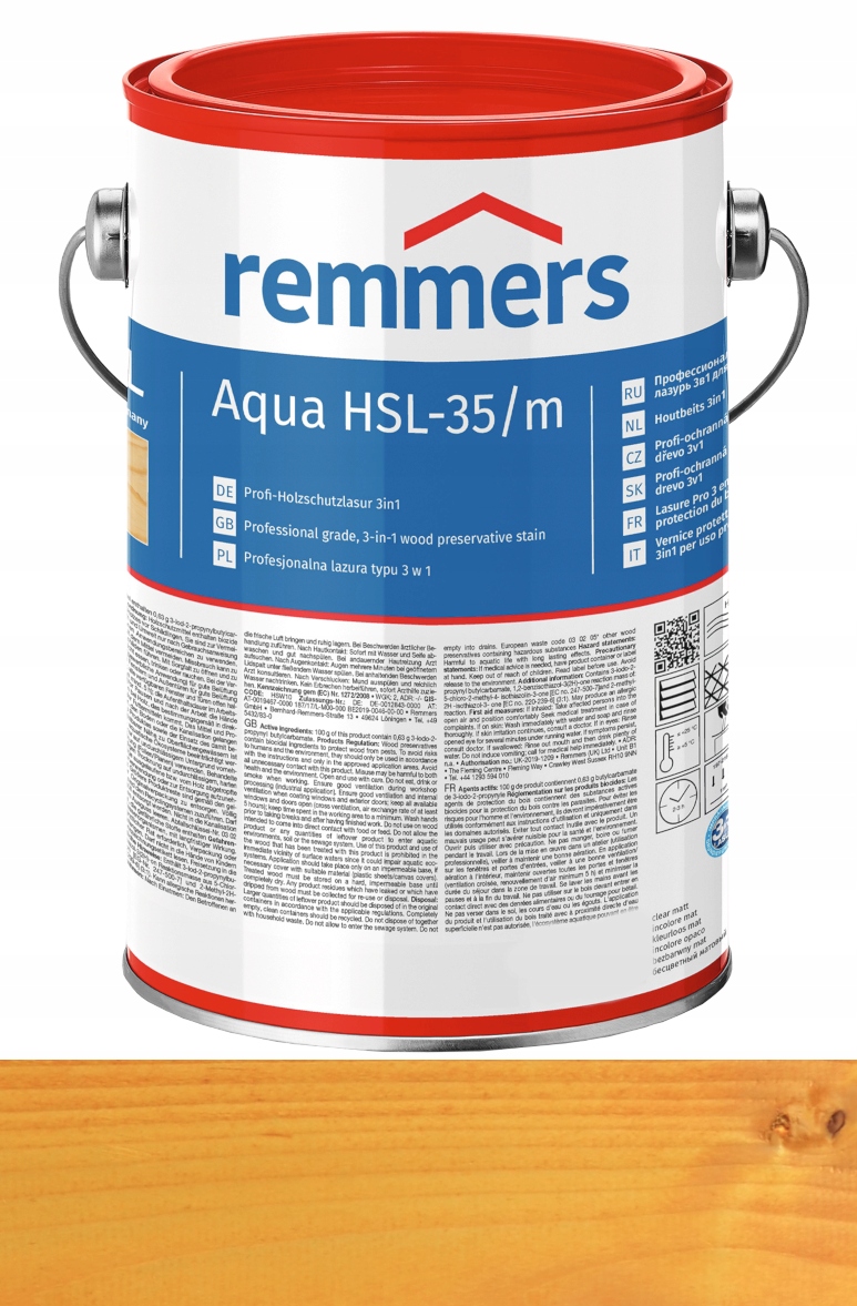 Remmers HSL-35/m Lazura drawa wodna 5L Sosna