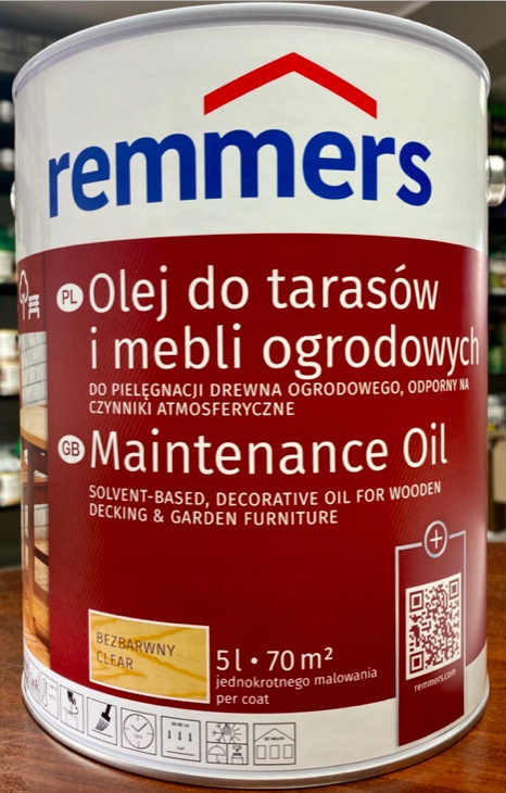 Remmers olej na drevo 5l bezfarebný