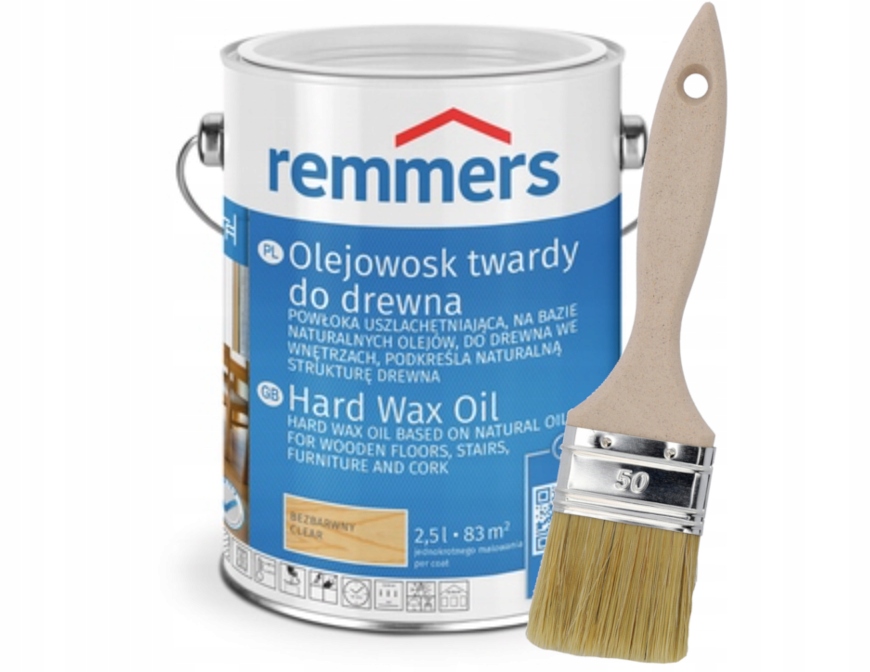 Interiérový olej Remmers hartwachs-ol 2,5L BEZFAREBNÝ