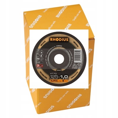 Kotúč Rhodius na kov XT70 125x1,0 INOX 100 ks