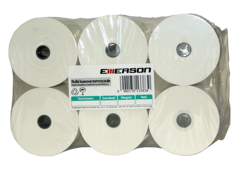 Termálne pokladne role EMERSON 57mm x 100m 6 ks