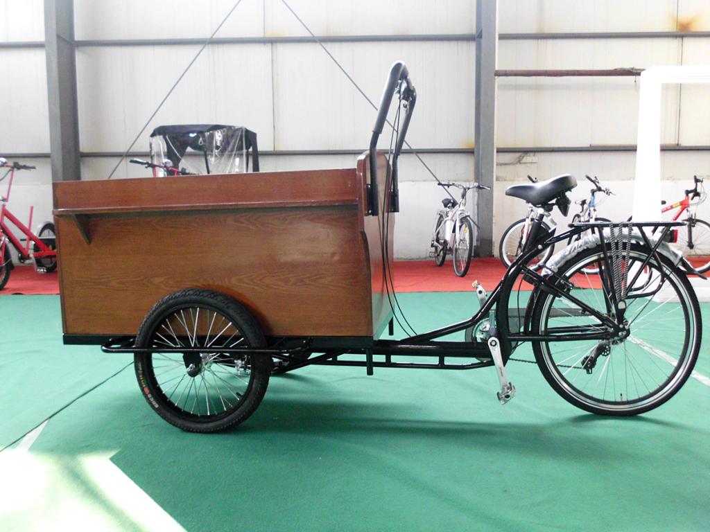 Potravinový bicykel, vozík, káva bicke, rikša