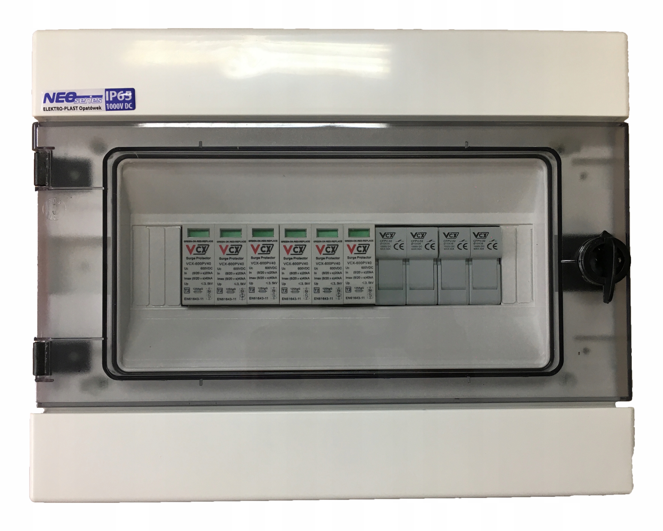 Fotovoltaická spínacia stanica DC 600V GDT Sada 4/2