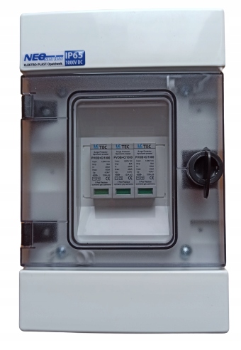 FV rozvádzač 1 MPPT DC T1 + T2 5 kA 1000V IP 65