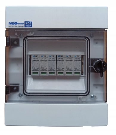FV rozvádzač 2 MPPT DC T1 + T2 5kA 1000V IP65