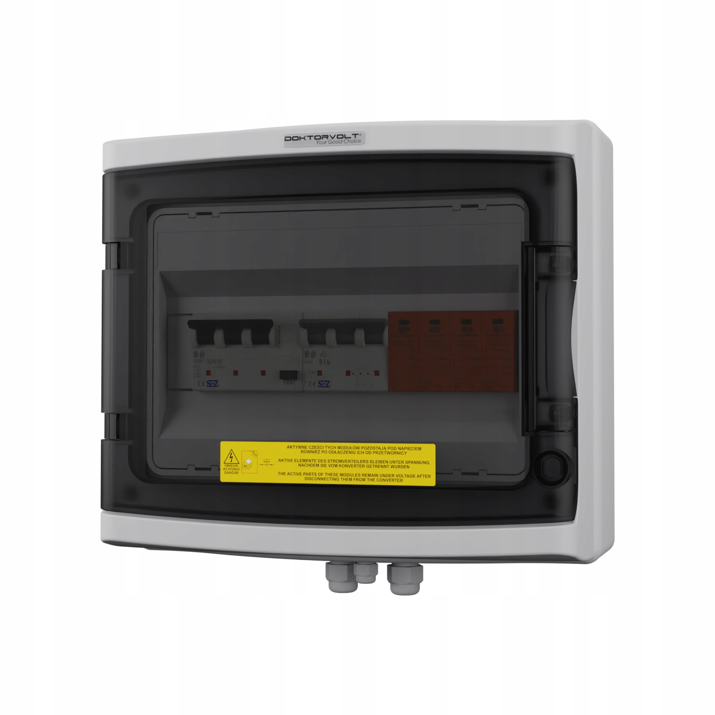 FV rozvádzač AC 3F B16 Fotovoltaický IP65 2384