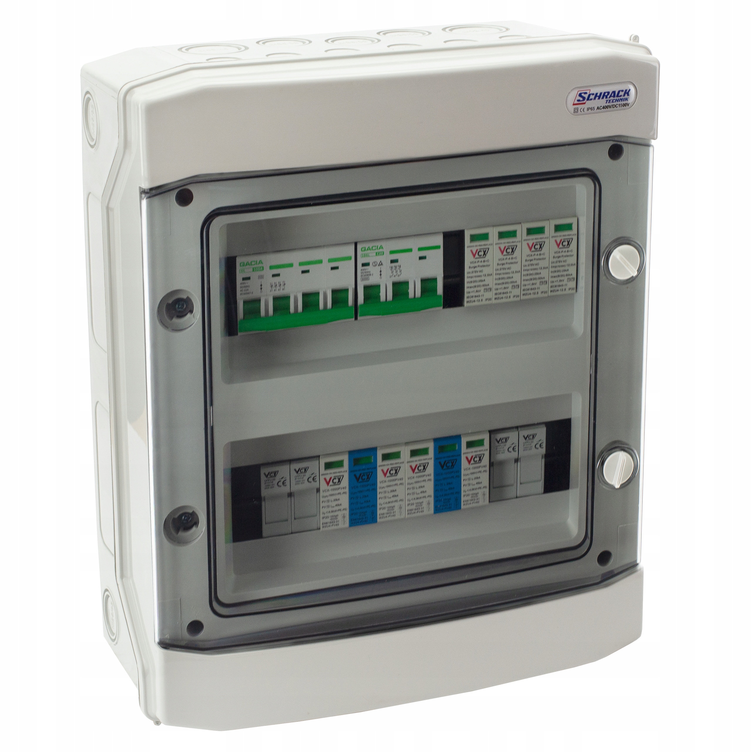 PV rozvádzač DC / AC 1000V fotovoltaický 2 STRING
