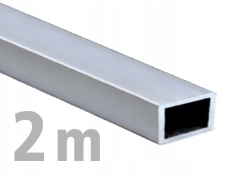 Obdĺžniková hliníková trubica 40x20x2 anóda - 2m