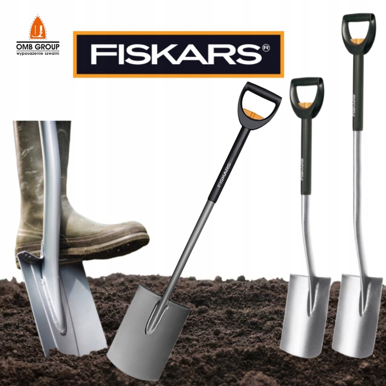 Kovový rýľ Fiskars 19 x 125 cm