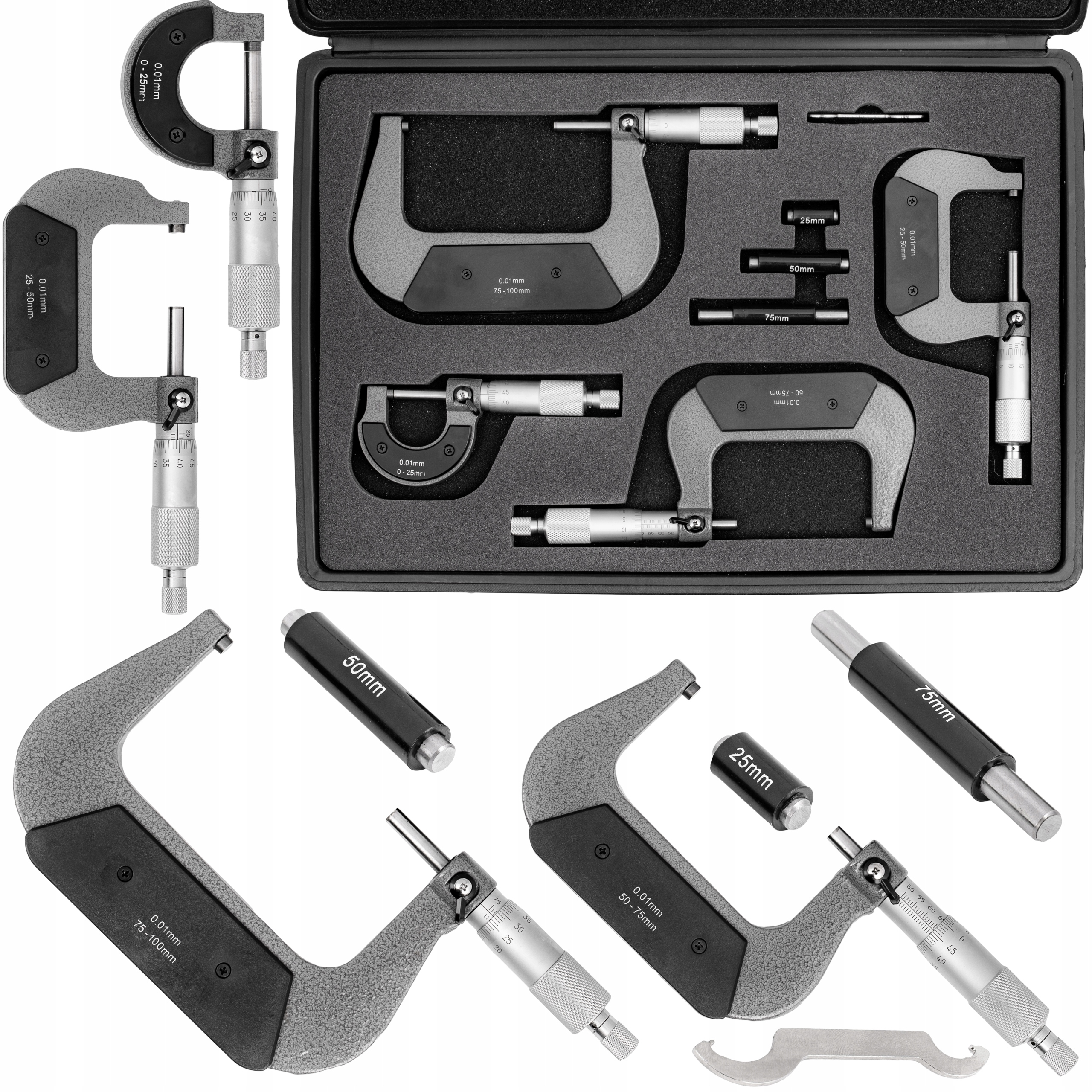 Mikrometer Falon-Tech 0-100 mm