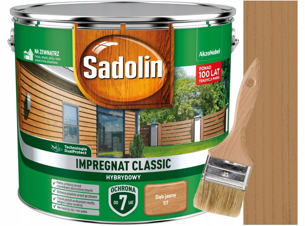 Sadolin Classic impregnácia dreva, svetlý dub, 9 l