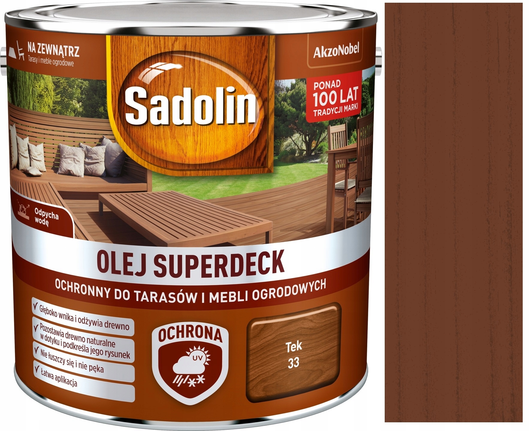 Olej Sadolin 2,5 l Tek 33
