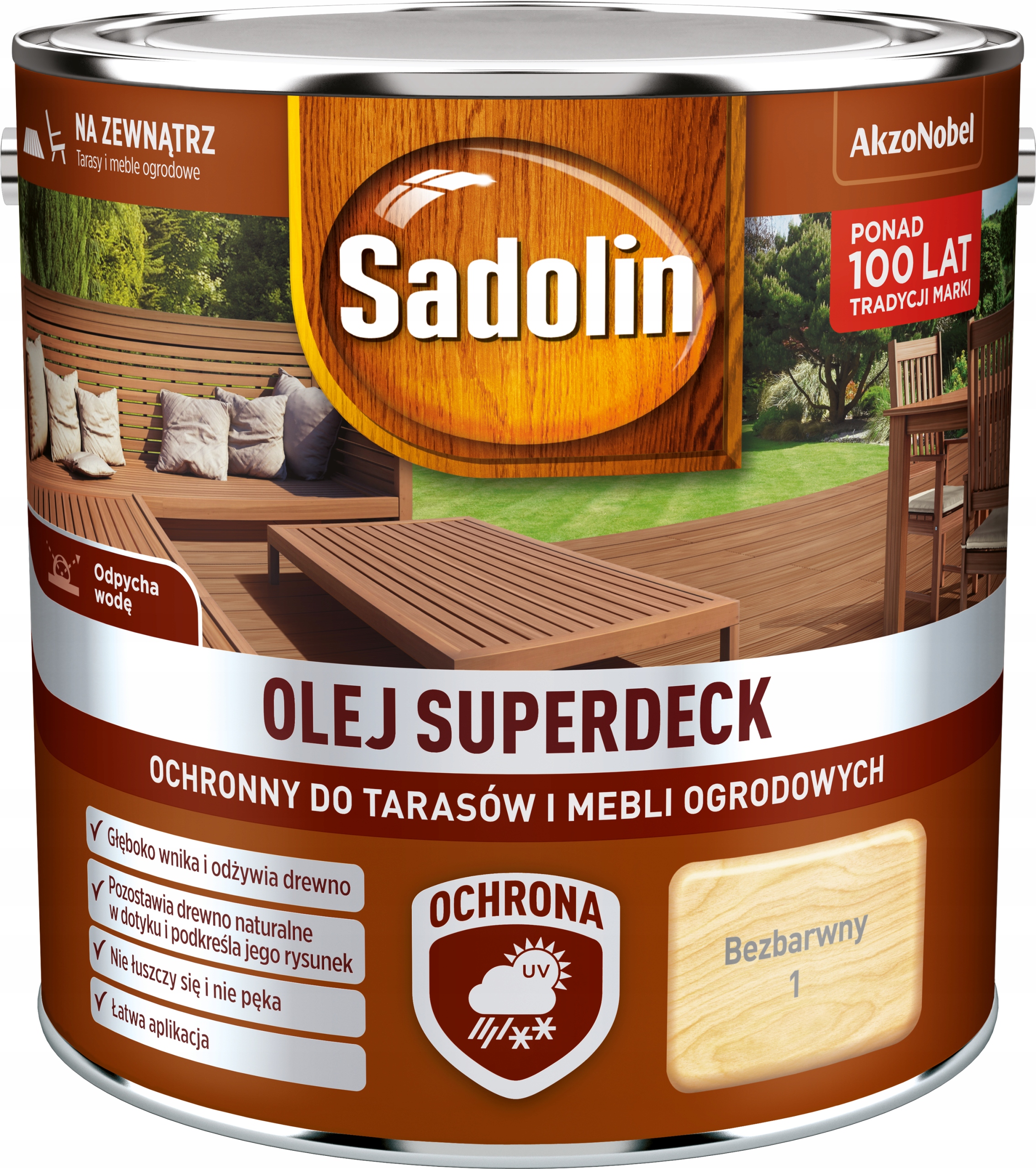Sadolin terasový olej 2,5 l, bezfarebný