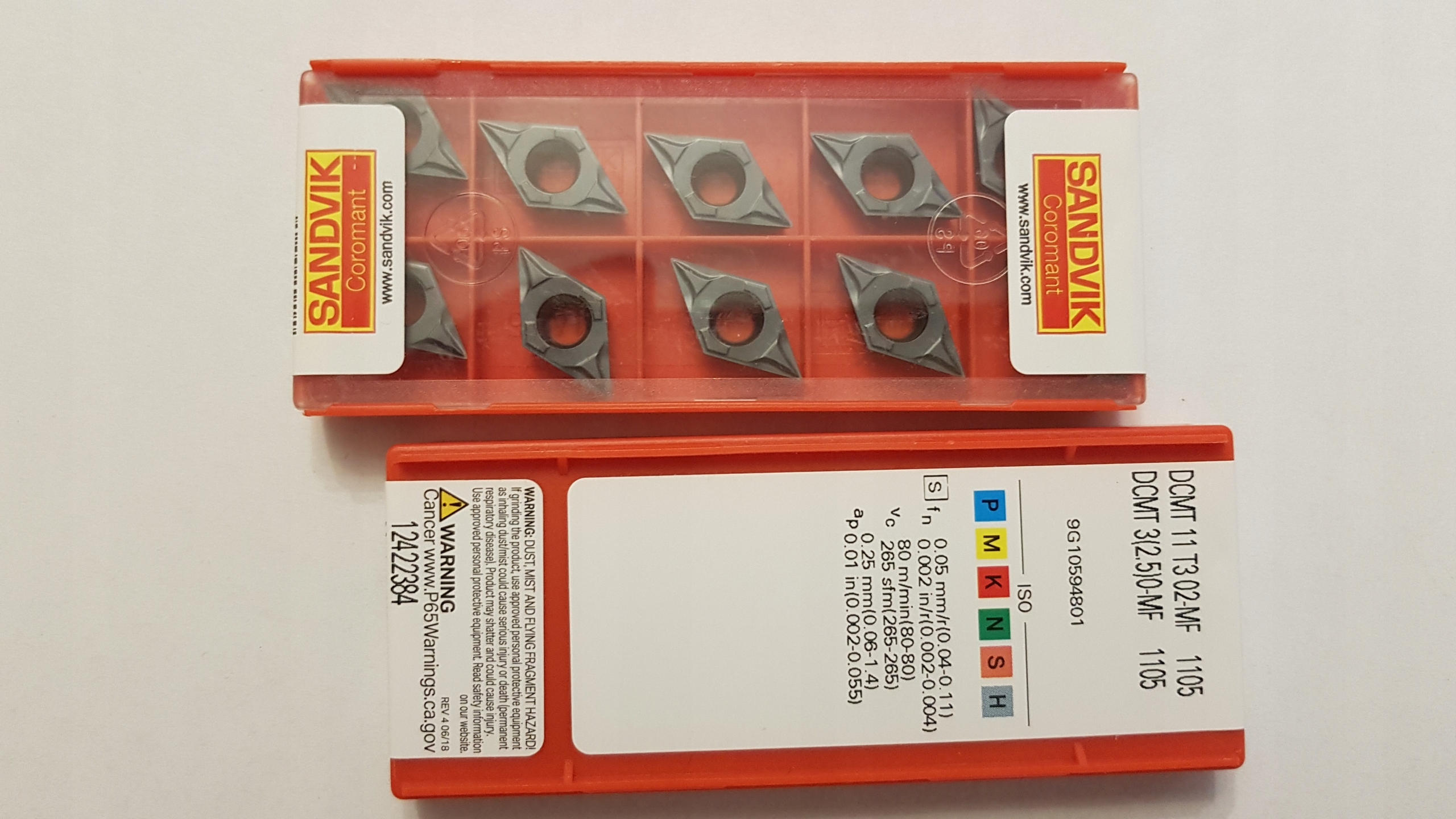 SANDVIK DCMT 11T302-MF. a ďalšie