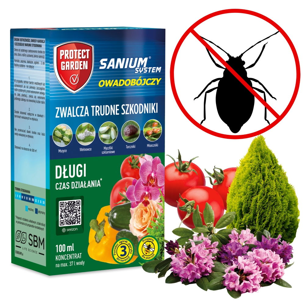Sanium koncentrát 100 ml insekticídny, dlhodobo pôsobiaci, bezpečný pre včely