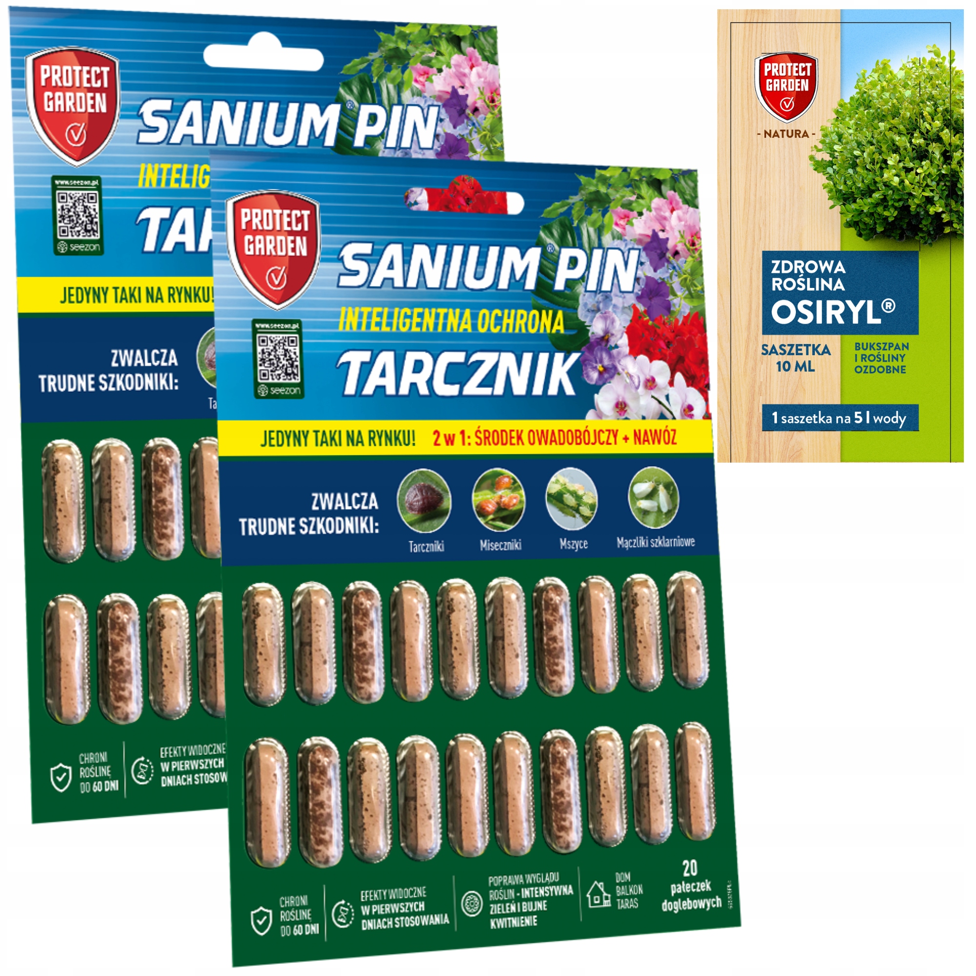 2× Protect Garden Sanium Pin insekticídne tablety 20 ks + Protect Garden viaczložkové tekuté hnojivo 0,02 kg