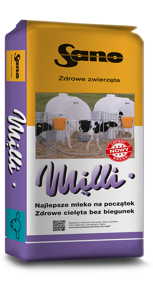 SANO MILLI MLIEKO PRE TEĽATÁ, 1 OBDOBIE CHOVU 25KG