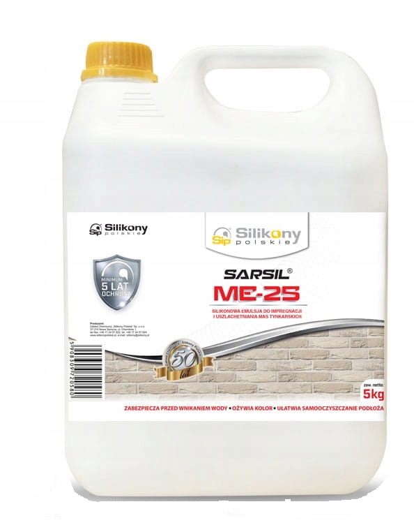 Sarsil ME-25 silikónová emulzia 5 l biela