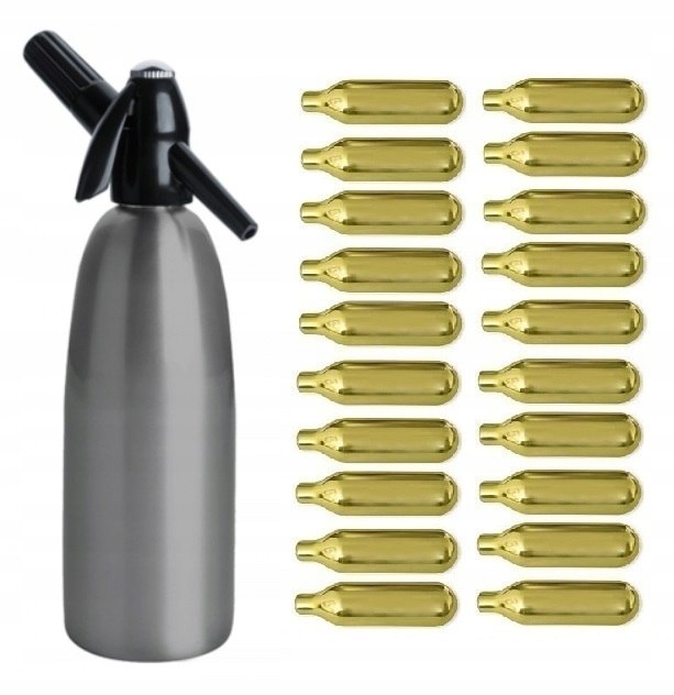 SATURÁTOR VODY 1L ŠEDÝ + 20 KAZETOV