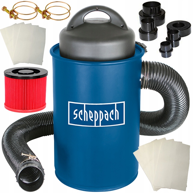 SCHEPPACHOVÝ EXTRAKTOR ČIPOVÝ extrakt HA1000 + TAŠKY 9 ks