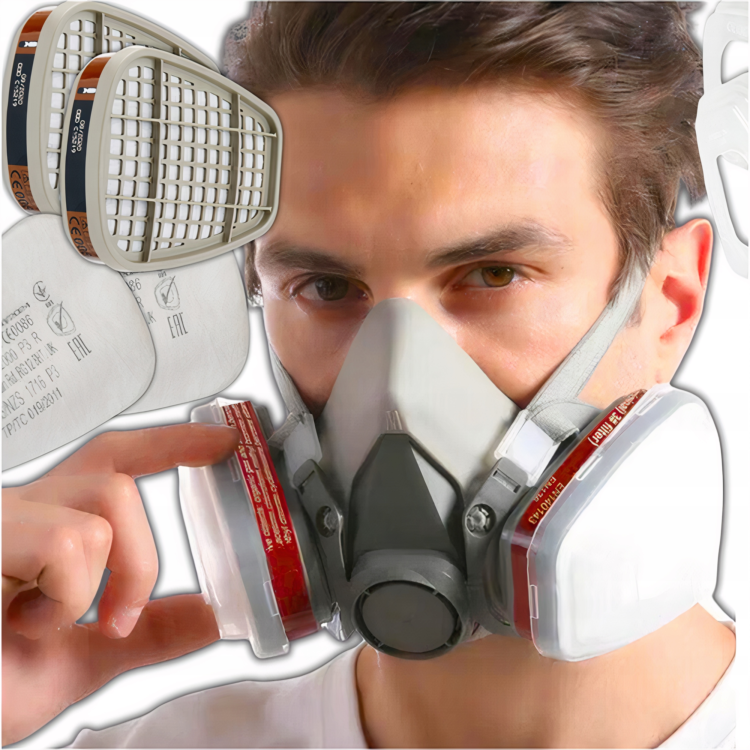 Protiprachová maska ABCmasks 0214 polomaska