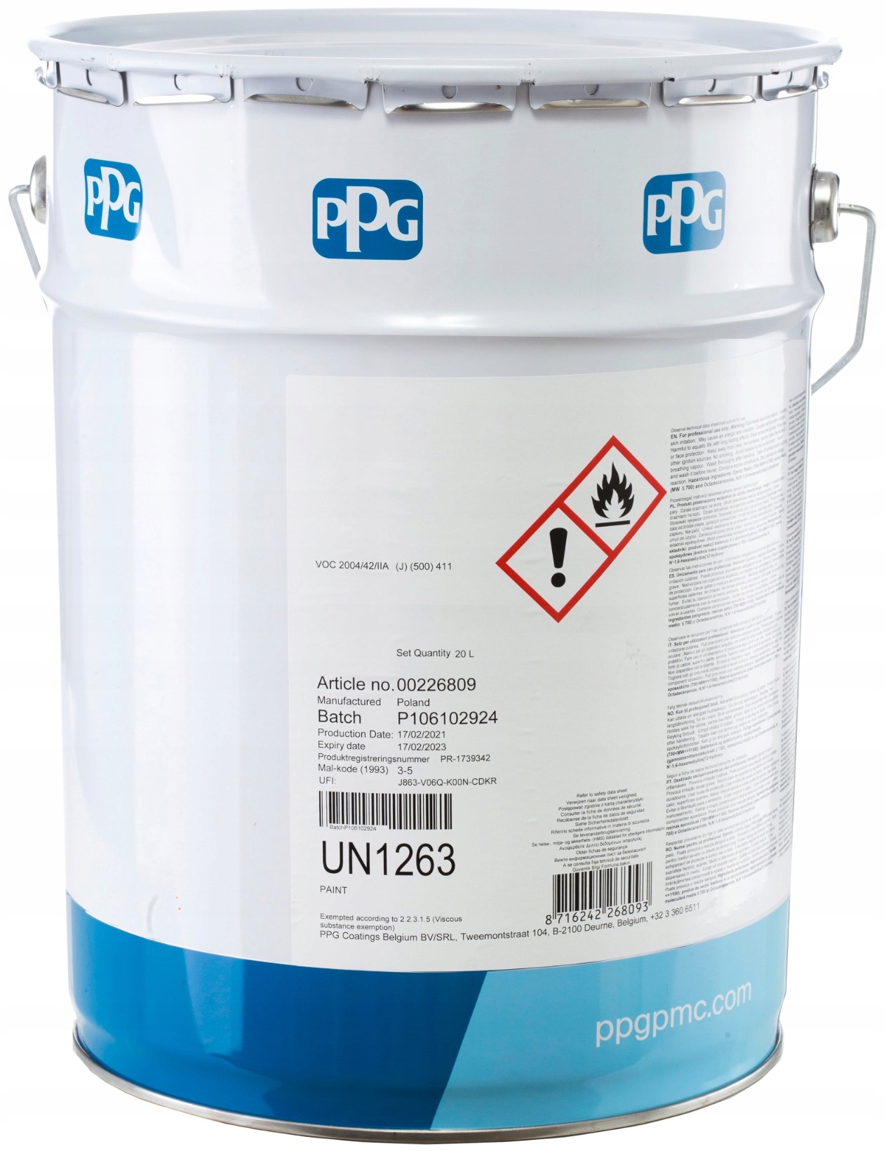SIGMAFAST 20 námorná farba, rýchloschnúci sivý základný náter, 20 l, 30 kg