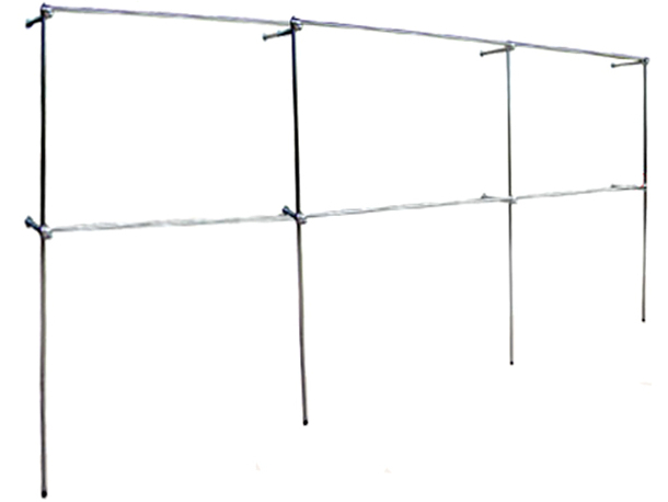 Obchodný regál 4,5x2m, vešiak, vešiak na šaty c1