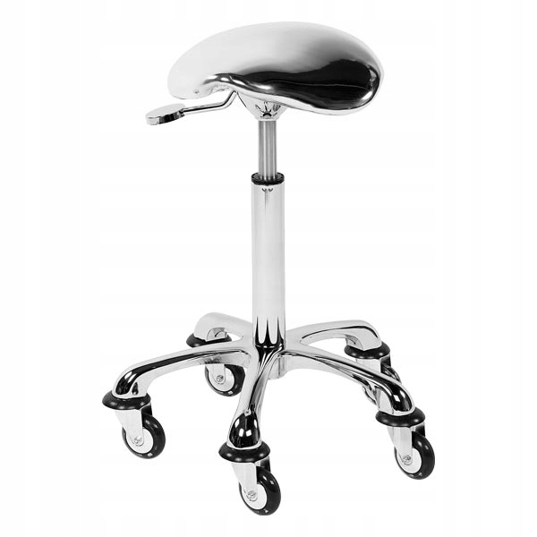Kadernícka stolička SIBEL ECCENTRIC SILVER sedlo