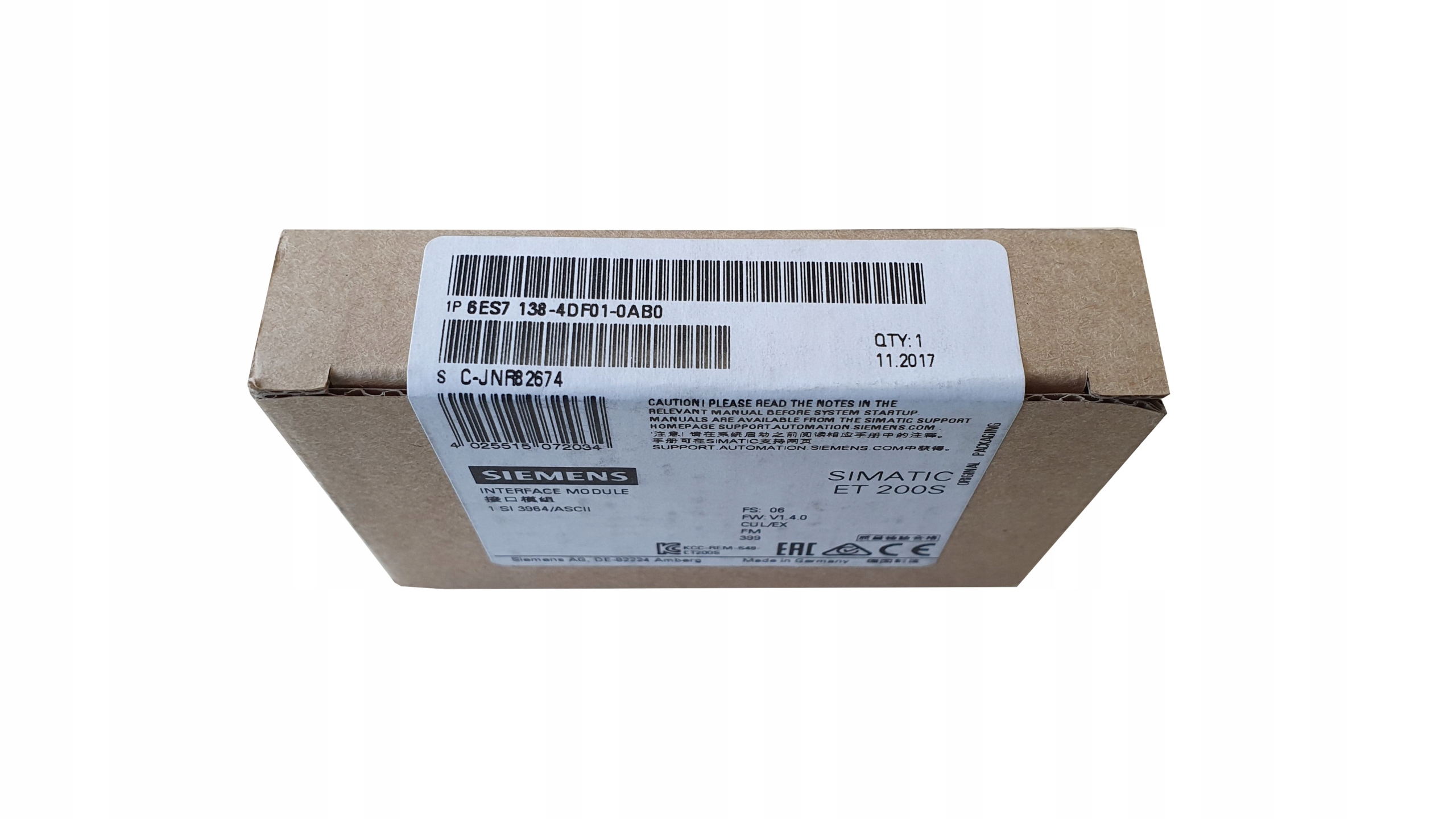 SIEMENS ET200 RS232 / 422,485, ASC 6ES7138-4DF01-0AB0