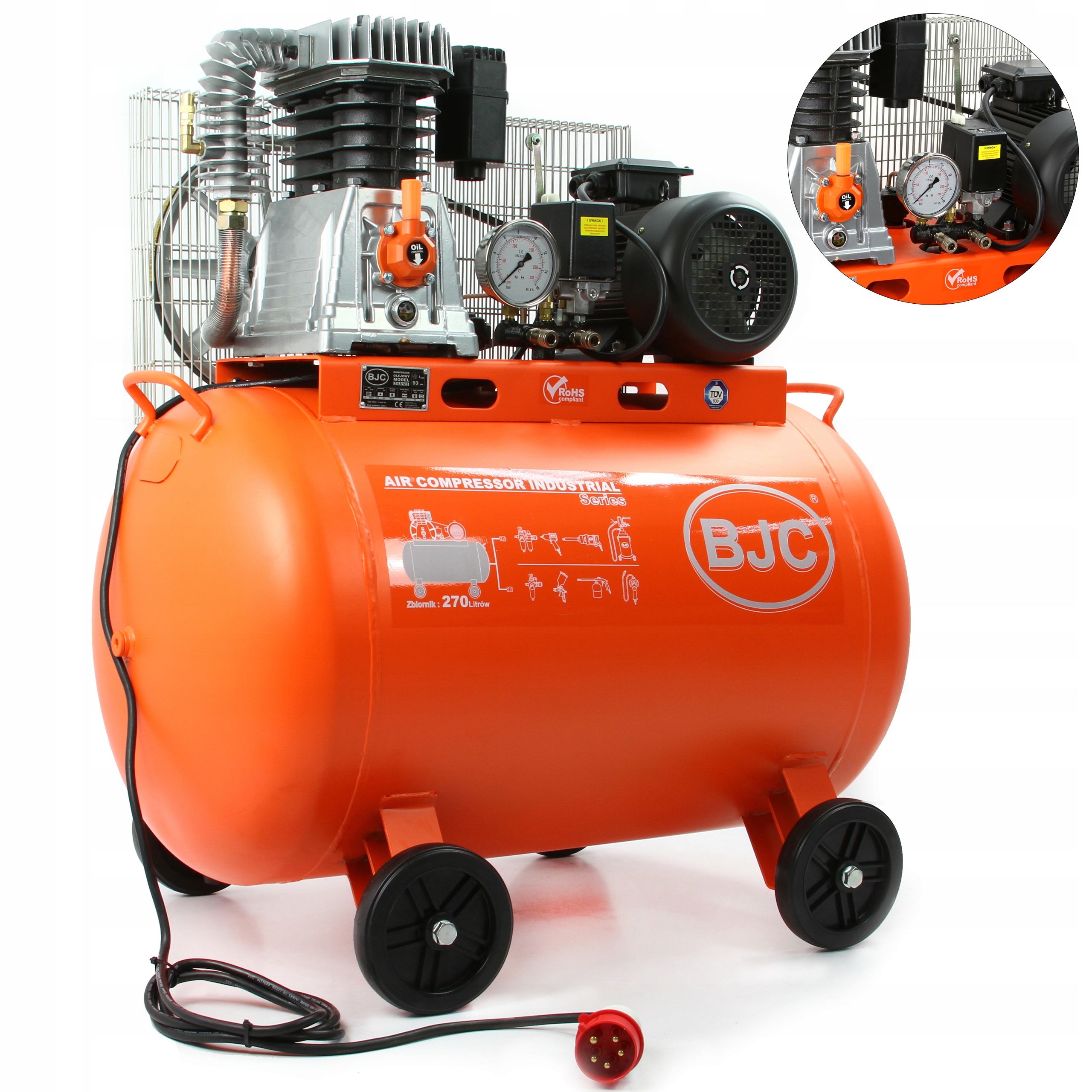 BJC Z-2090 olejový kompresor 270 l 11 bar