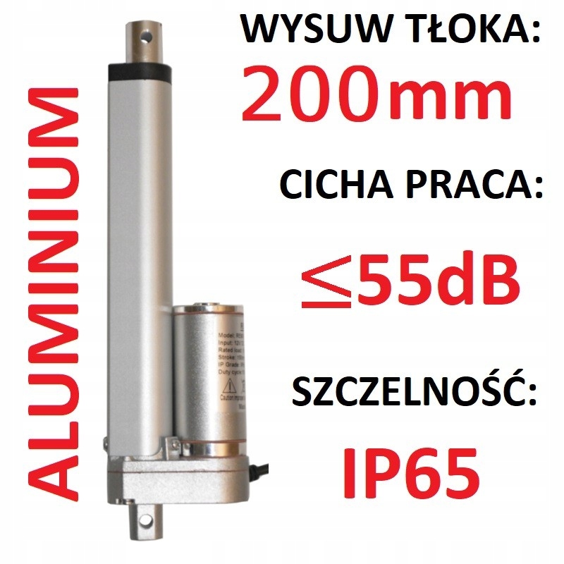 ELEKTRICKÝ OVLÁDAČ 24V LINEÁRNY MOTOR 200mm 750N