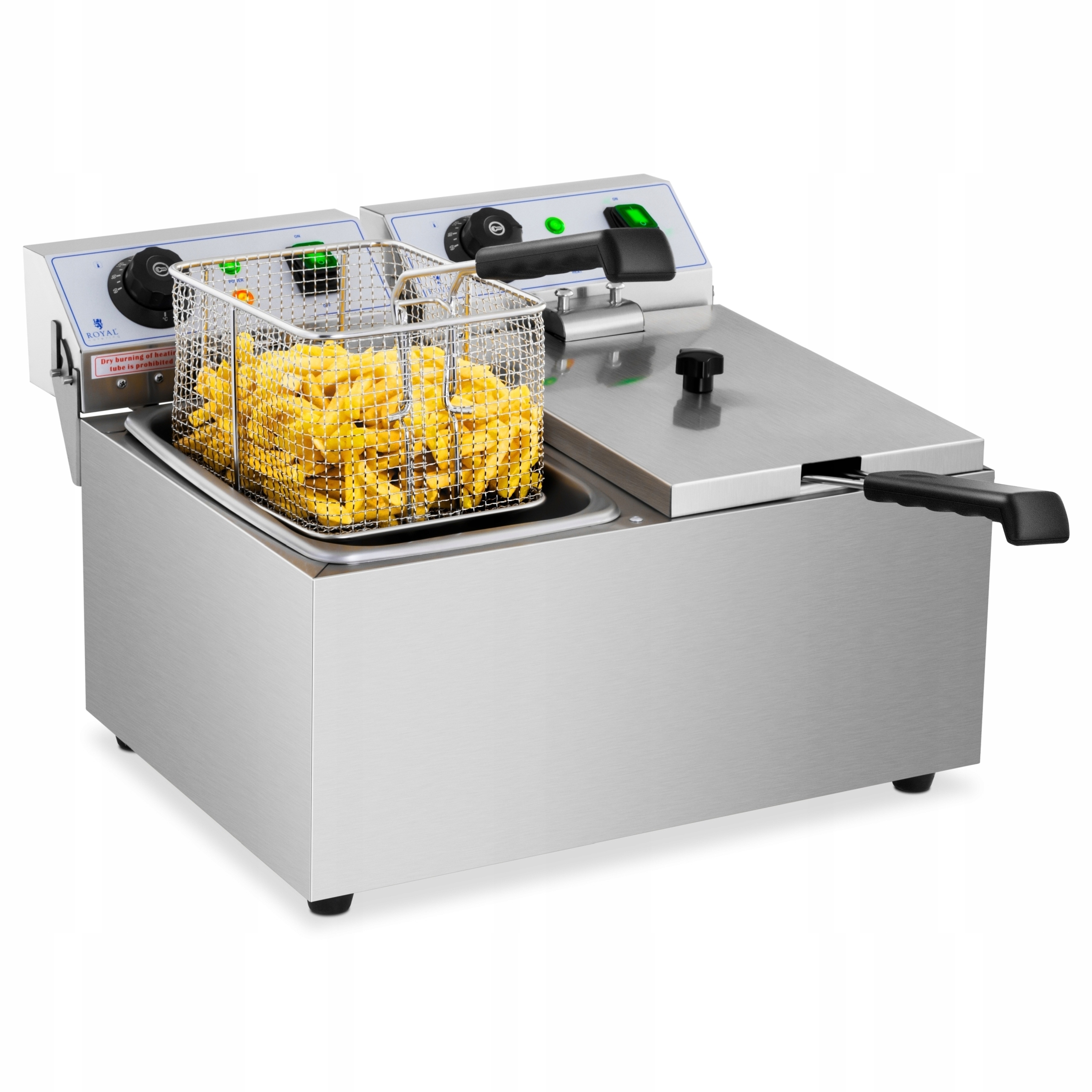 ELEKTRICKÁ FRITÉZA. FRITÉZA 230V KAPACITA 2x3200W