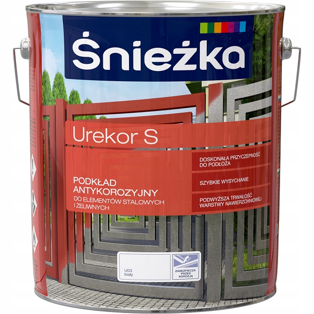 Śnieżka Urekor S antikorózna farba biela 10l