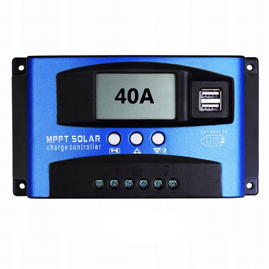 REGULÁTOR SOLÁRNEHO NABÍJANIA MPPT 40A 12V / 24V 2USB