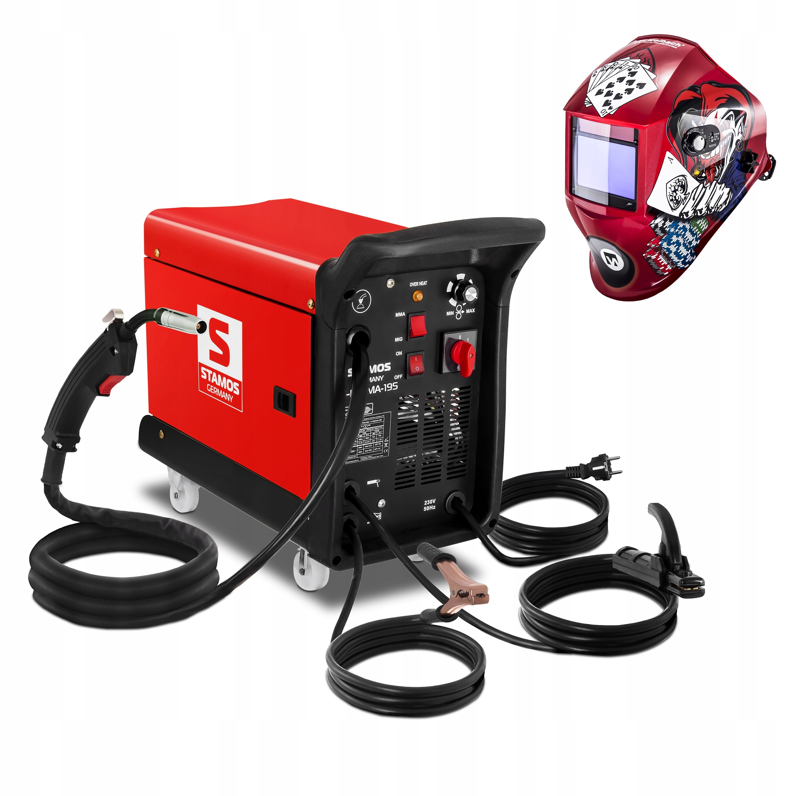 ZVÁRACÍ STROJ 195A 230V S PRÍSLUŠENSTVOM