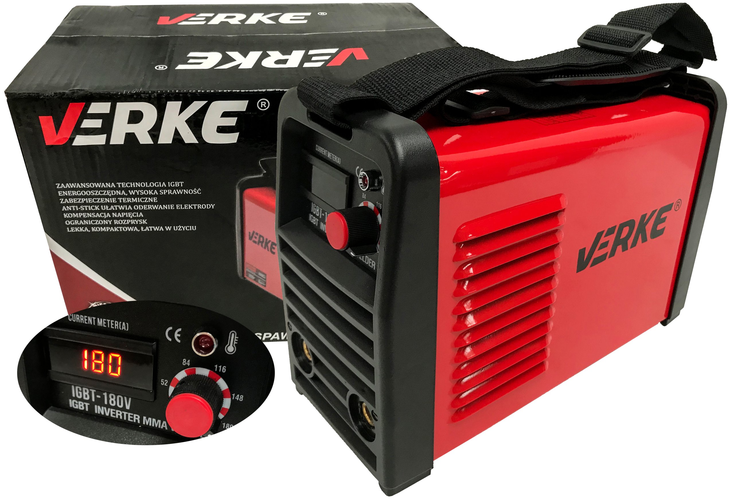 ZVÁRAČSKÝ ZVÁRACÍ STROJ IGBT-180V MMA 180A VERKE