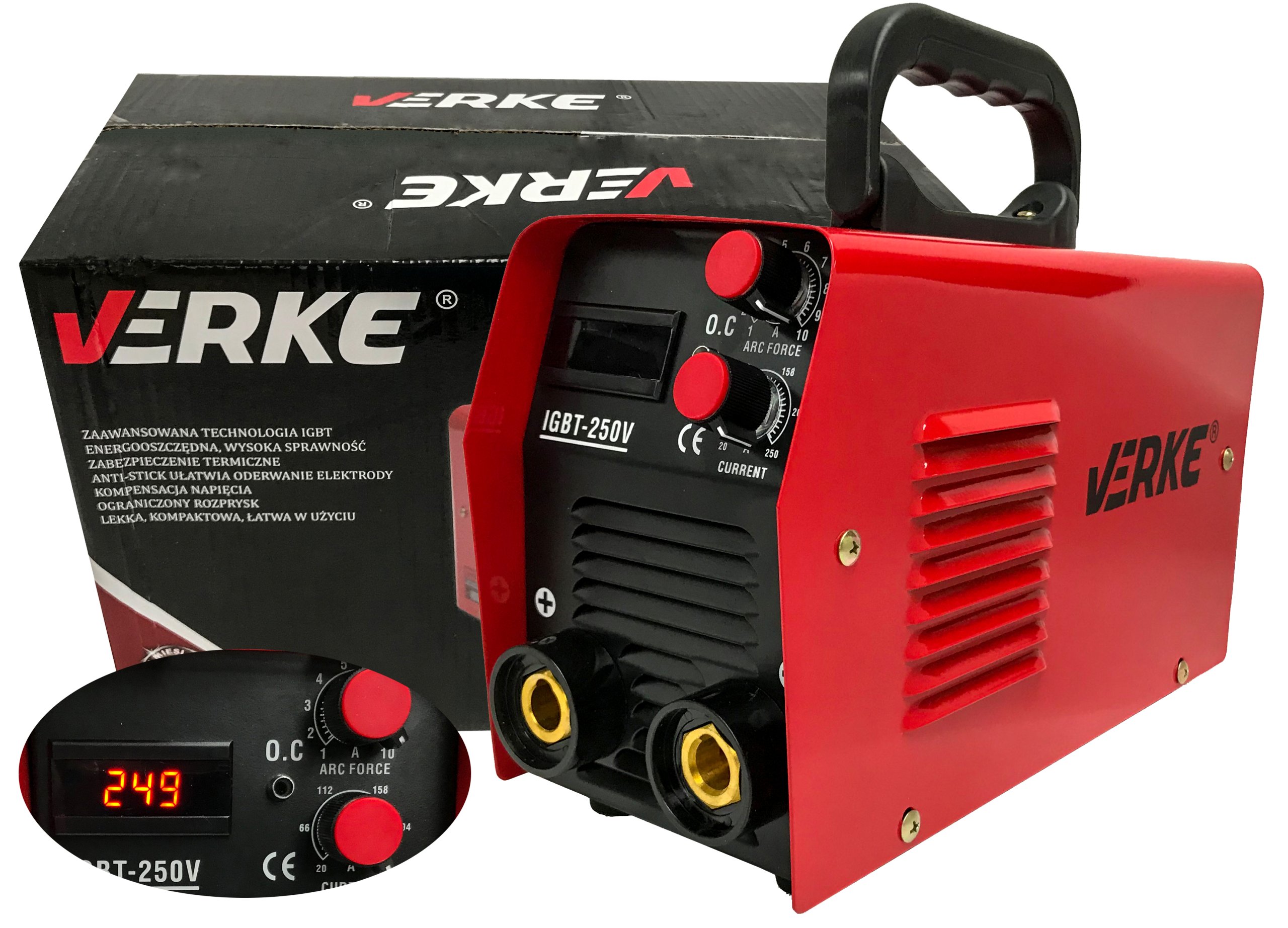 ZVÁRAČSKÝ ZVÁRACÍ STROJ IGBT-250V MMA 250A VERKE