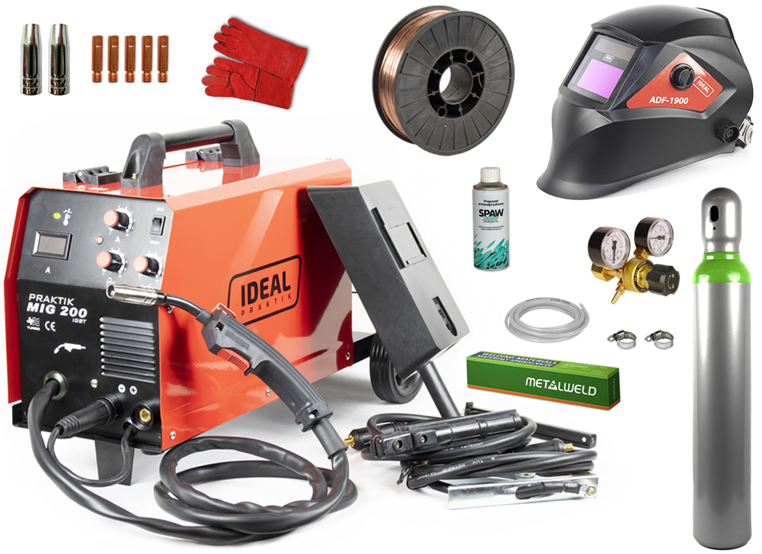 MMA WELDING MIG MIGOMAT 200A MAG set Prilba