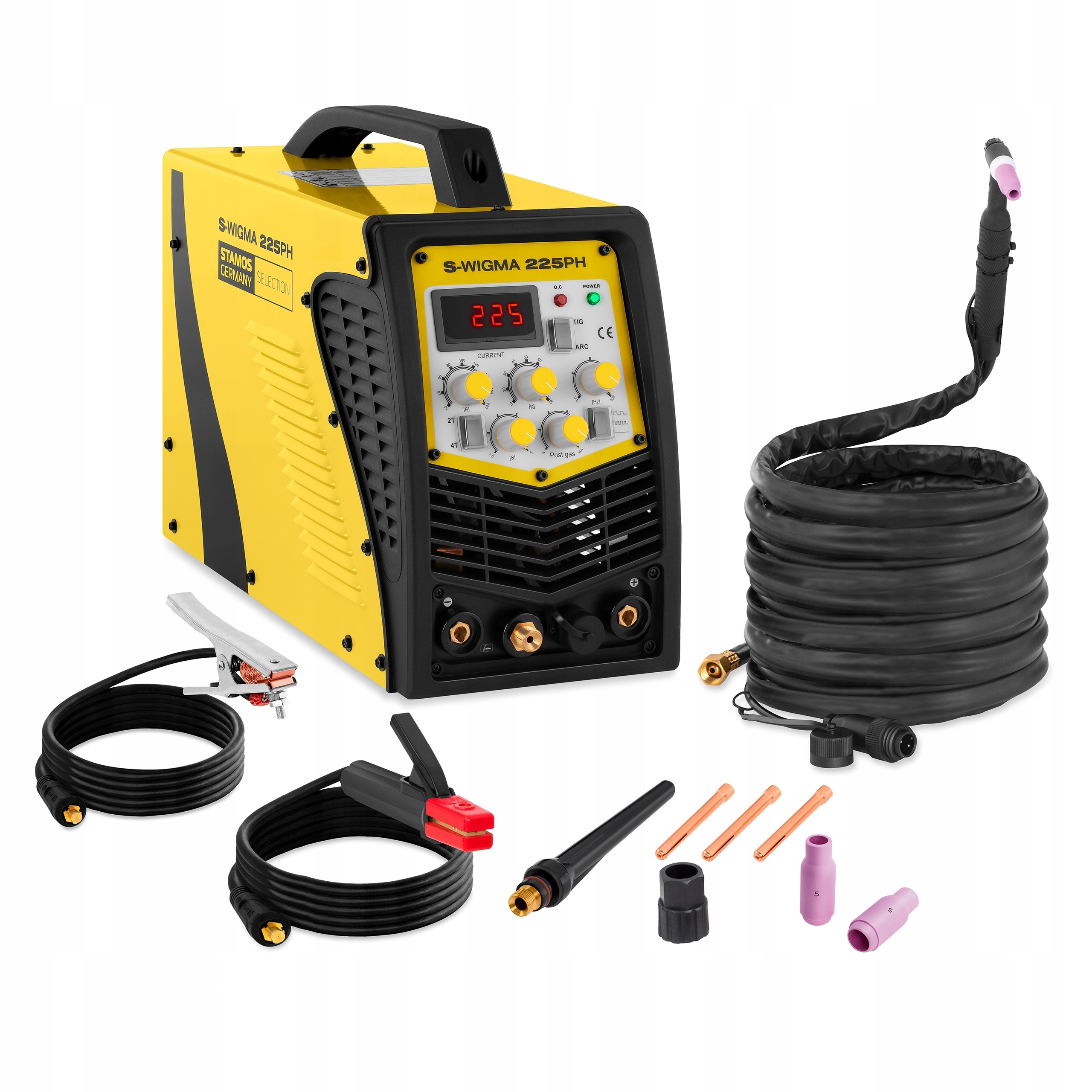 Zvárač MMA TIG DC 225A, hrúbka 230V. 0,5 - 8 mm