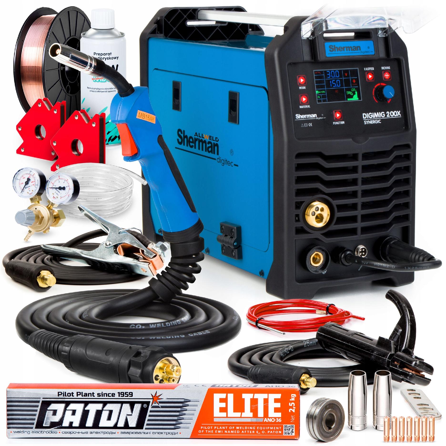 ZVÁRAČ SHERMAN SYNERGY MMA TIG FLUX MIG 200X 4T