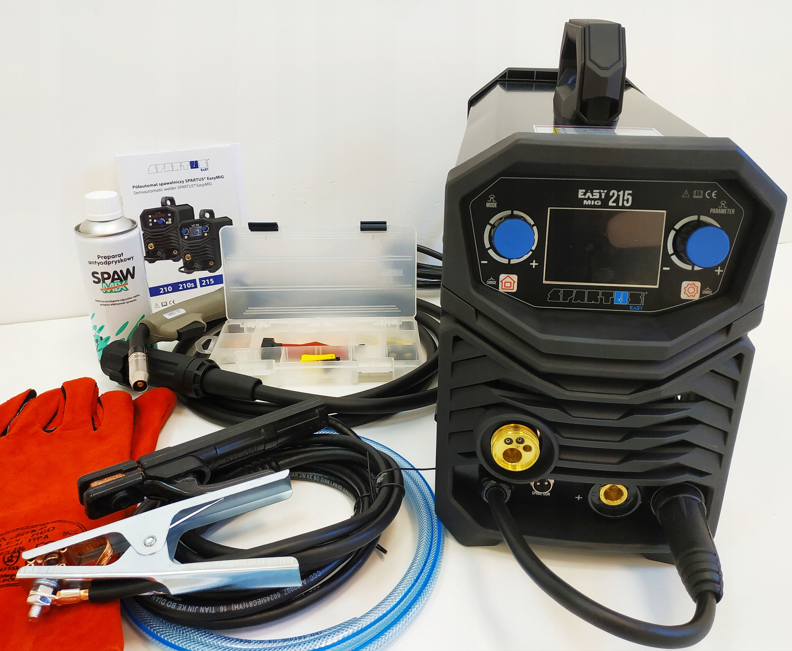 ZVÁRACÍ SPARTUS EASYMIG 215 LCD MIGOMAT 210 MIG