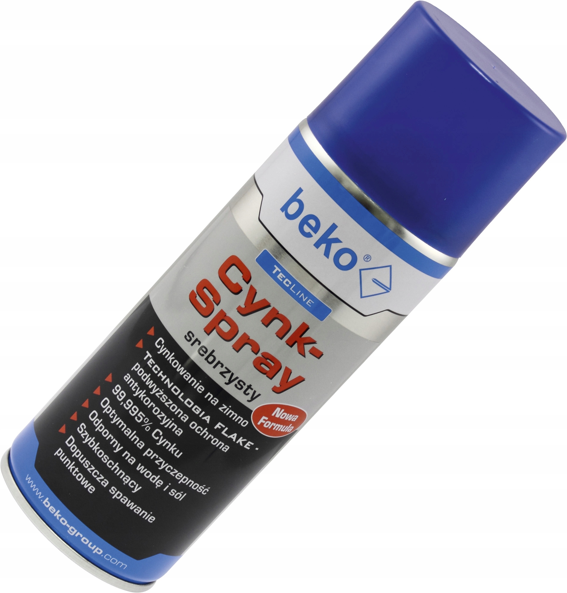 SPREJ STRIEBORNÝ ZINOK BEKO 400 ml pozinkovaný za studena