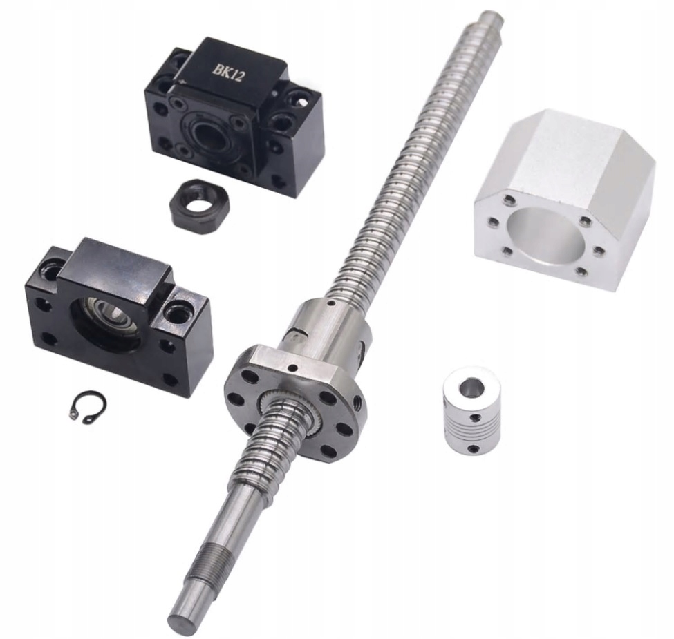 KULIČKOVÝ SKRUTOK 400mm 1605 + MATICE + BK12 / BF12 CNC