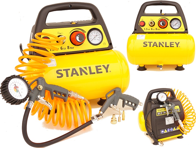 Bezolejový kompresor Stanley C6BB304STN039 6 l 8 bar