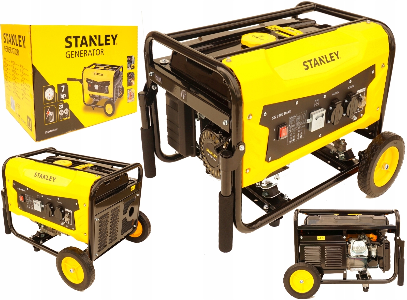 Prenosný jednofázový benzínový generátor Stanley 2900 W