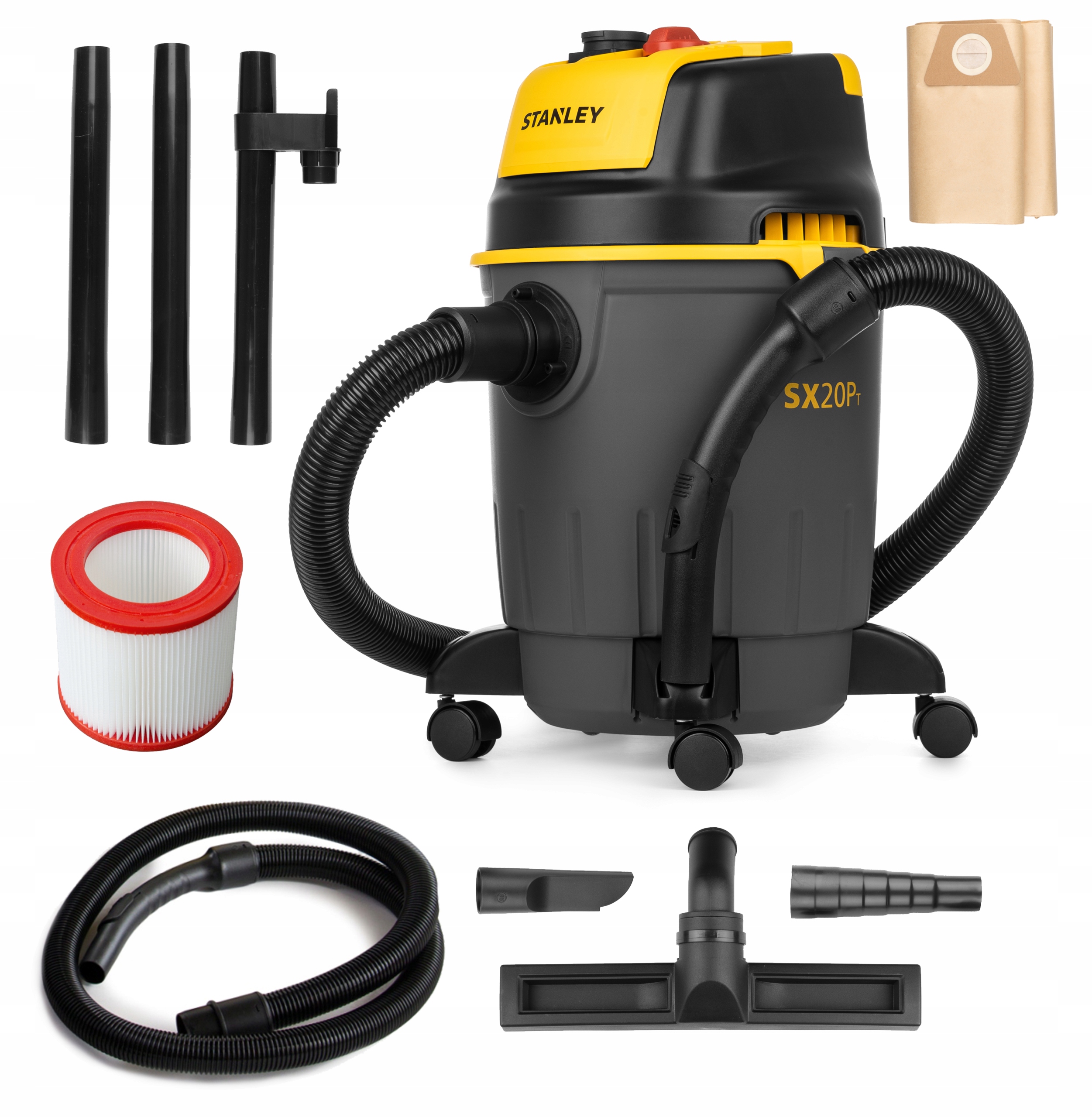 Stanley Pro 1200 W priemyselný vysávač + Stanley filter pre vysávač Stanley 41864
