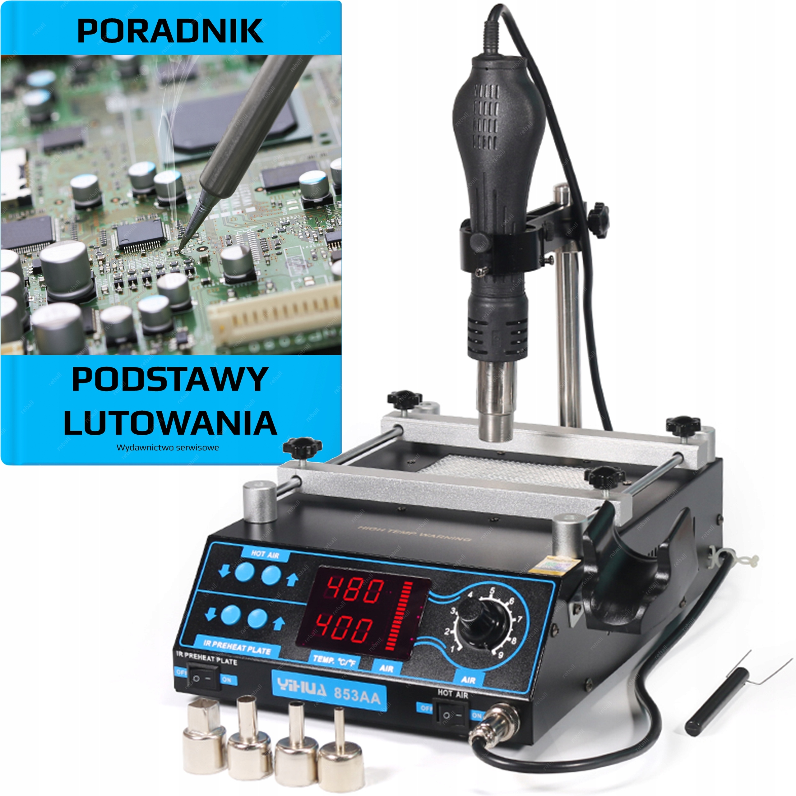Vyhrievaná spájkovačka (odpor) Yihua 1200 W